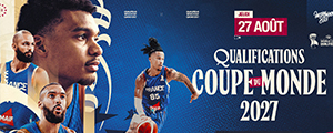 Match Qualificatif de l'&eacute;quipe de France de Basket 2026